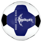  Nautical Anchor Rope Jouw tekst hier Voetbal (Gedraaid)