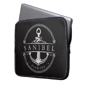 Nautical Anchor Sanibel Florida 1999 Laptop Sleeve (Voorkant Links)