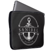 Nautical Anchor Sanibel Florida 2000 Laptop Sleeve (Voorkant Rechts)