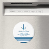 Nautical Anchor Save the Date Magnet Magneet (Insitu (Vaatwasser))