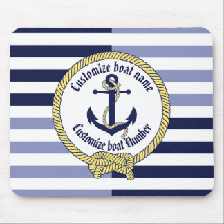 Nautical Anchor/Seaman knot/Customize name, # Muismat