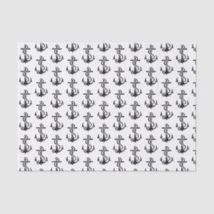  Nautical Anchor Ship Preppy Tissuepapier