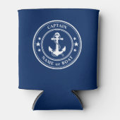 Nautical Anchor Sterren Kapitein Boot of Naam Mari Blikjeskoeler (Voorkant)