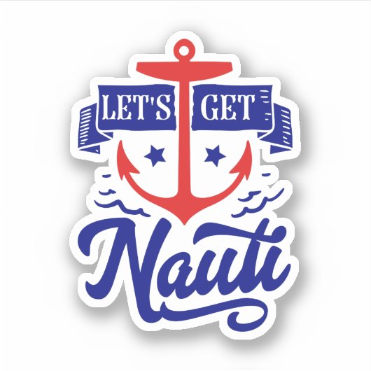 Nautical Anchor Sticker (Voorkant)
