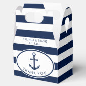 Nautical Anchor Wedding Bedankdoosjes (Geopend)