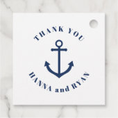 Nautical Anchor Wedding Favor Labels (Achterkant)
