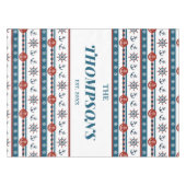 Nautical Anchor Wedding Jubileum Gift Idea Tafelkleed (Voorkant (Horizontaal))