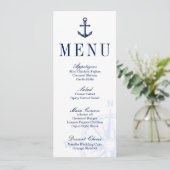 Nautical Anchor Wedding Menu (Staand voorkant)