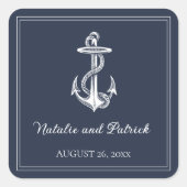 Nautical Anchor Wedding Stickers (Voorkant)
