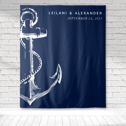 Nautical Anchor Wedding Wandkleed