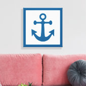 Nautical Anchor wraped canvas Afdruk (Insitu (Woonkamer))