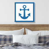 Nautical Anchor wraped canvas Afdruk (Insitu (Slaapkamer))