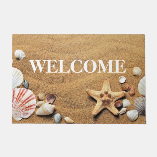 Nautical and Coastal Life is beter op het strand Deurmat (Voorkant)