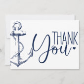 Nautical Anker Bedankt Wit (Voorkant)