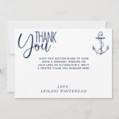 Nautical Anker Bedankt Wit (Achterkant)