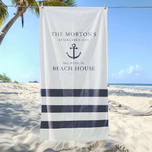Nautical Anker Familie Strandhuis Strandlaken