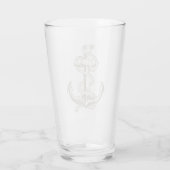 Nautical Anker Pint (Lt tan) Glas (Achterkant)