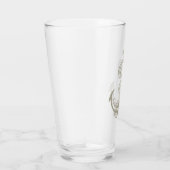 Nautical Anker Pint (Lt tan) Glas (Rechts)