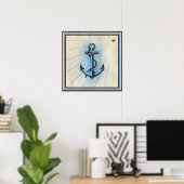 Nautical Anker Poster (Thuiskantoor)