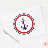 Nautical Anker Stickers Rood Wit Blauw (Envelop)