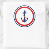 Nautical Anker Stickers Rood Wit Blauw (Tas)