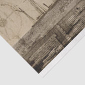 Nautical Antiek ontkoppeling Tissuepapier (Detail)