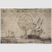 Nautical Antiek ontkoppeling Tissuepapier (Voorkant)