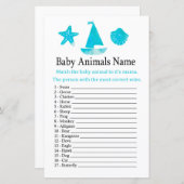 Nautical Baby Animals Name Game (Voorkant / Achterkant)