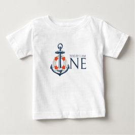 Nautical Baby boy Eerste Verjaardag T-shirt