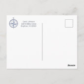 Nautical Baby shower Invitation Briefkaart (Achterkant)