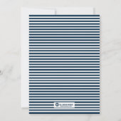 Nautical Baby shower Invitation Kaart (Achterkant)