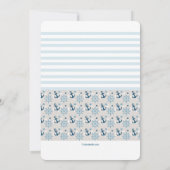 Nautical Baby shower Invitation Kaart (Achterkant)