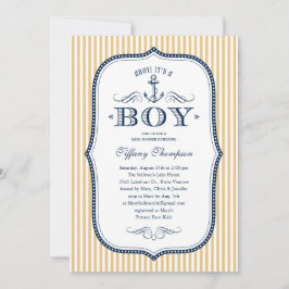 Nautical Baby Shower-uitnodigingen Kaart