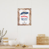 Nautical Baby shower Welcome Poster (Keuken)