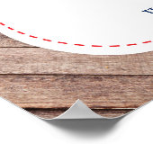 Nautical Baby shower Welcome Poster (Hoek)