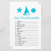 Nautical Baby word scramble game (Voorkant / Achterkant)