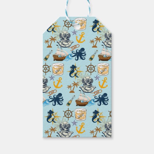  Nautical Bachelor Party Cadeaulabel (Voorkant)