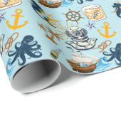  Nautical Bachelor Party Cadeaupapier (Rol Hoek)