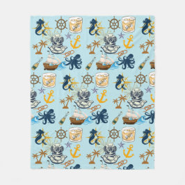 Nautical Bachelor Party Fleece Deken