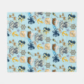 Nautical Bachelor Party Fleece Deken (Voorkant (Horizontaal))