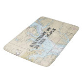 Nautical Baltimore MD Lengtegraad Breedtegraad Badmat (Gekanteld)