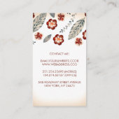 Nautical Beach Anker Kust Cruise Yacht Party Visitekaartje (Achterkant)