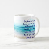 Nautical Beach Café Mug Cadeau / Conseil Océan (Devant droit)