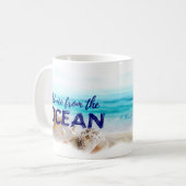 Nautical Beach Café Mug Cadeau / Conseil Océan (Devant gauche)