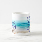 Nautical Beach Café Mug Cadeau / Conseil Océan (Centre)