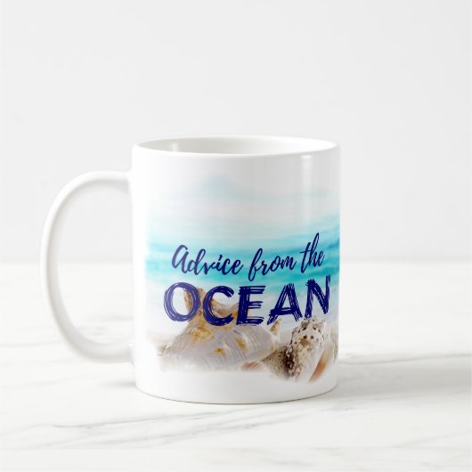 Nautical Beach Café Mug Cadeau / Conseil Océan (Gauche)