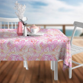 Nautical Beach Collage Hot Pink ID840 Tafelkleed