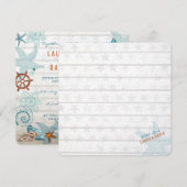 Nautical Beach | Faire-part de mariage (Devant / Derrière)