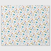 Nautical Beach Gift Wrap van Seashell en Starfish Cadeaupapier (Vlak)