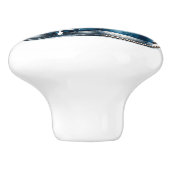 Nautical Beach Gnome Keramische Knop (Zijkant)